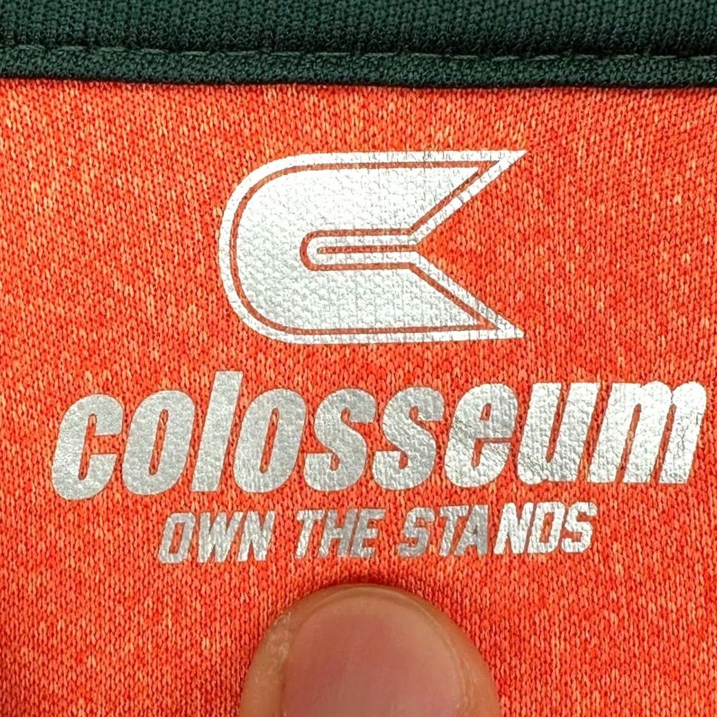 Vintage Miami Hurricanes Polo Shirt Orange Adult Small Rugby Mens Colosseum Performance Size US S / EU 44-46 / 1 - 4 Thumbnail
