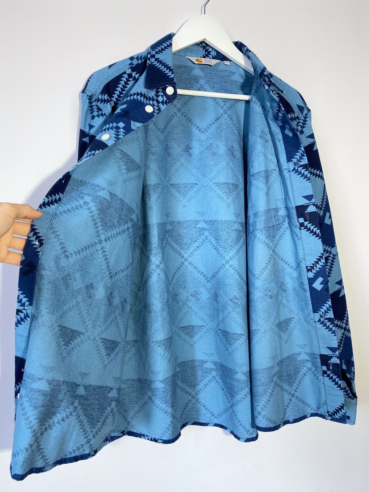 Carhartt Carhartt geometry pattern all overprint long sleeve shirt Size US XL / EU 56 / 4 - 3 Thumbnail