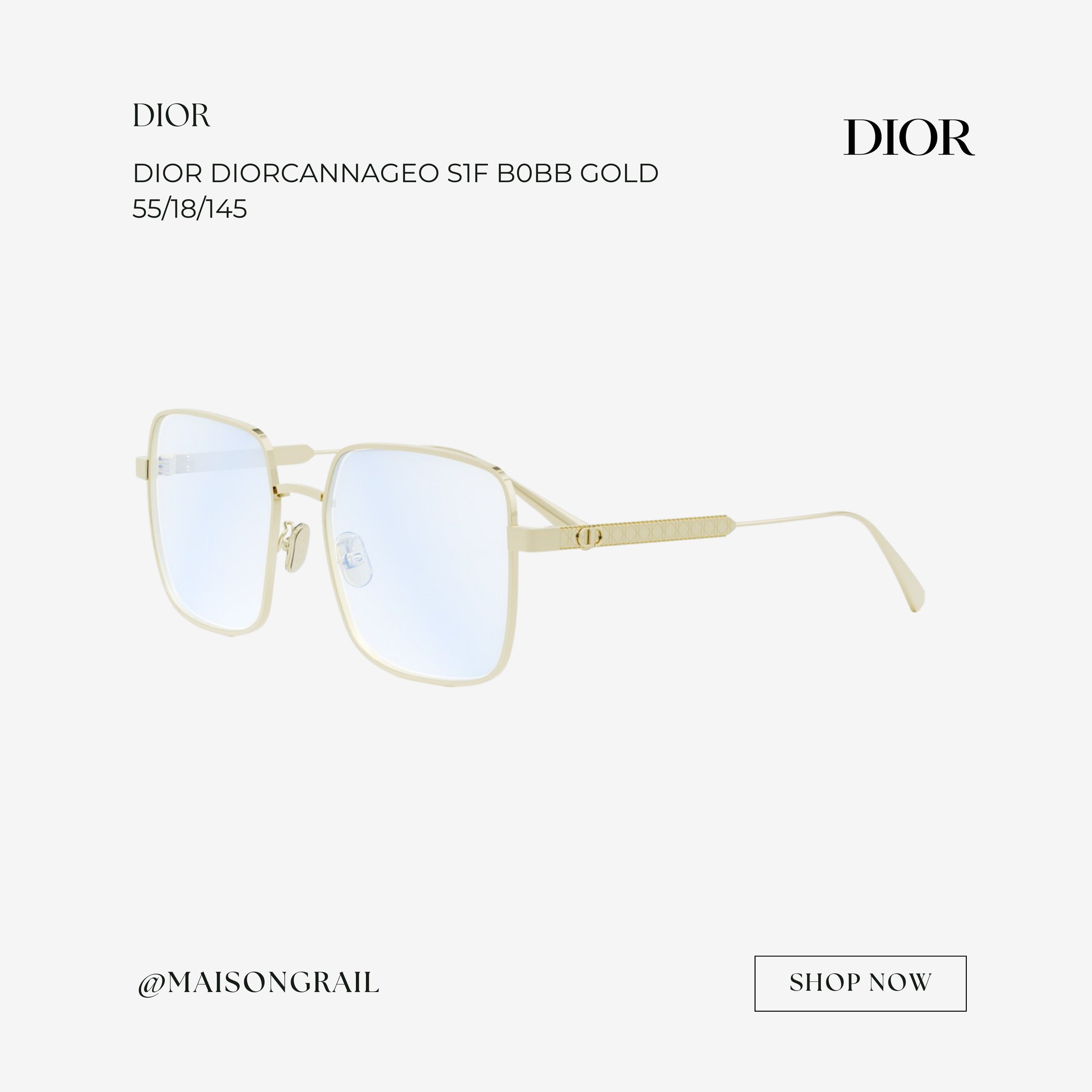 Dior DIOR DIORCANNAGEO S1F B0BB SUNGLASSES Size ONE SIZE - 1 Thumbnail