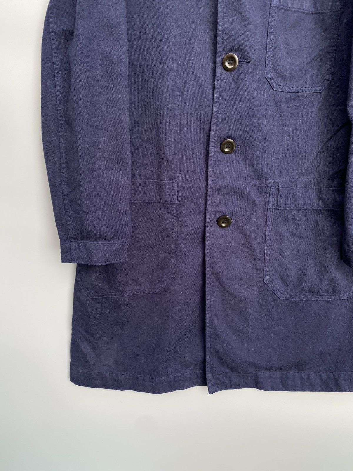 Margaret Howell 90s Margaret Howell Indigo Workwear Coat Size US XS / EU 42 / 0 - 6 Thumbnail