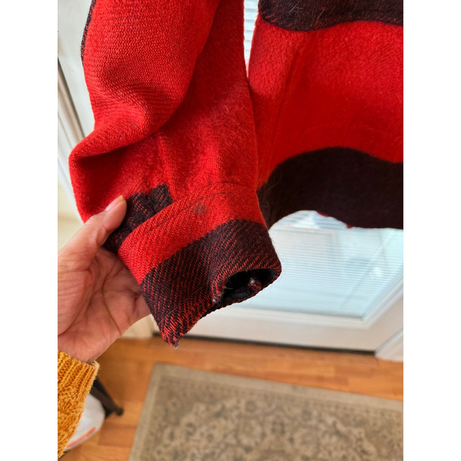 Hudsons Bay Vintage 1940s Hudson's Bay point blanket wool jacket S/XS Size US XS / EU 42 / 0 - 10 Thumbnail
