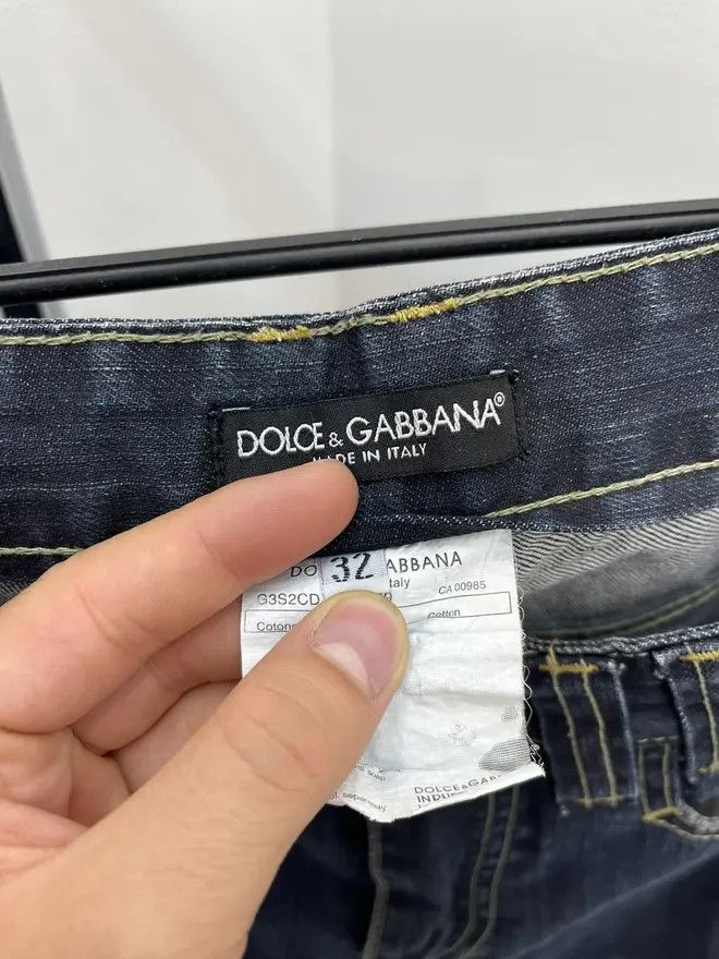 Dolce & Gabbana Dolce & Gabbana Pocket Embroidered Logo Denim Jeans Size US 32 / EU 48 - 3 Thumbnail