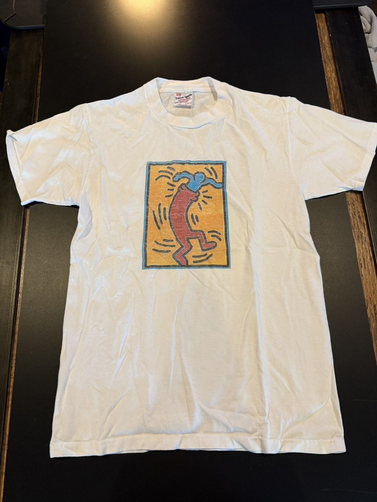 Vintage Vintage Keith Haring Tshirt Size Medium Size US M / EU 48-50 / 2 - 1 Thumbnail