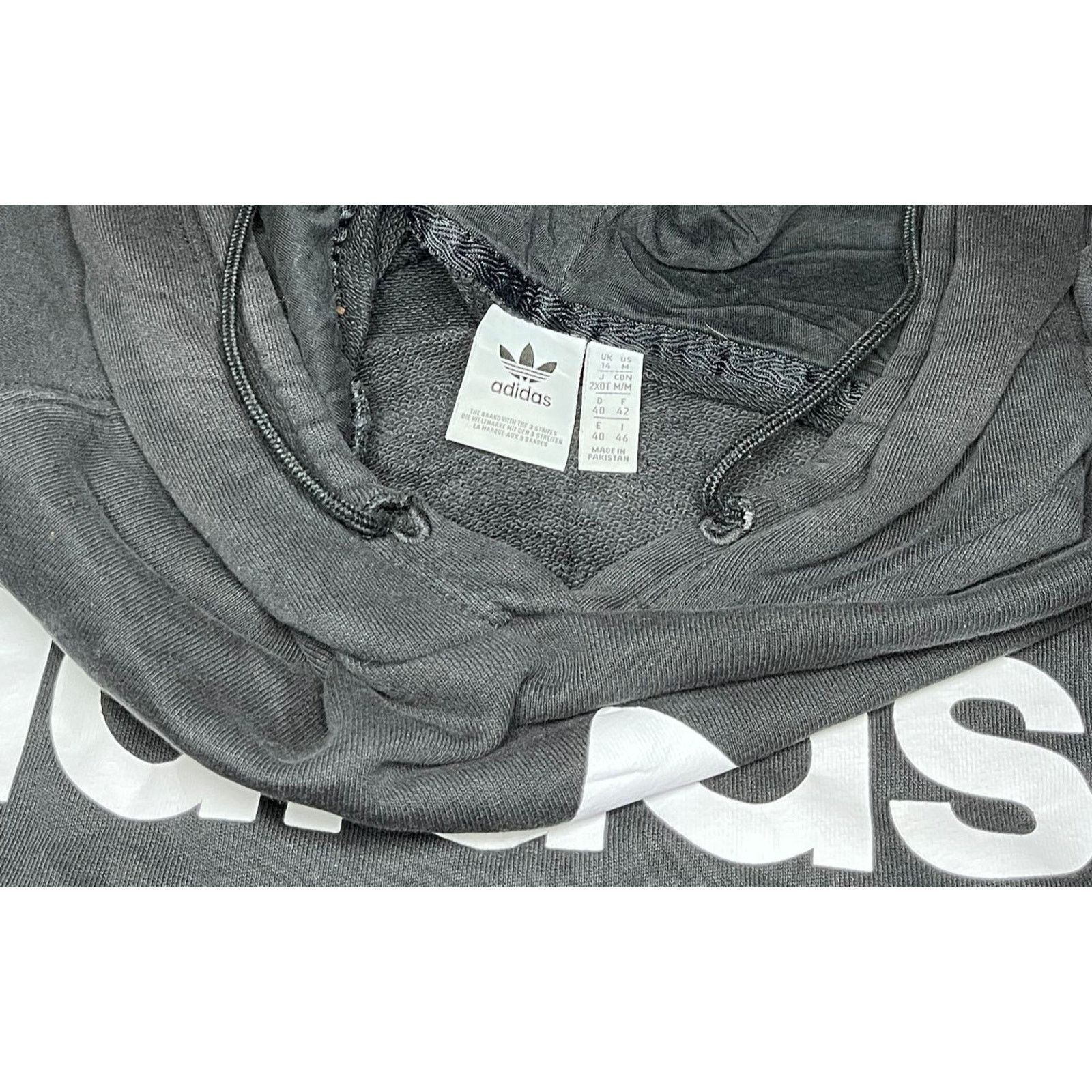 Adidas 👟 Adidas Trefoil Big Logo Hoodie – With Black Color Size L Size US L / EU 52-54 / 3 - 3 Thumbnail