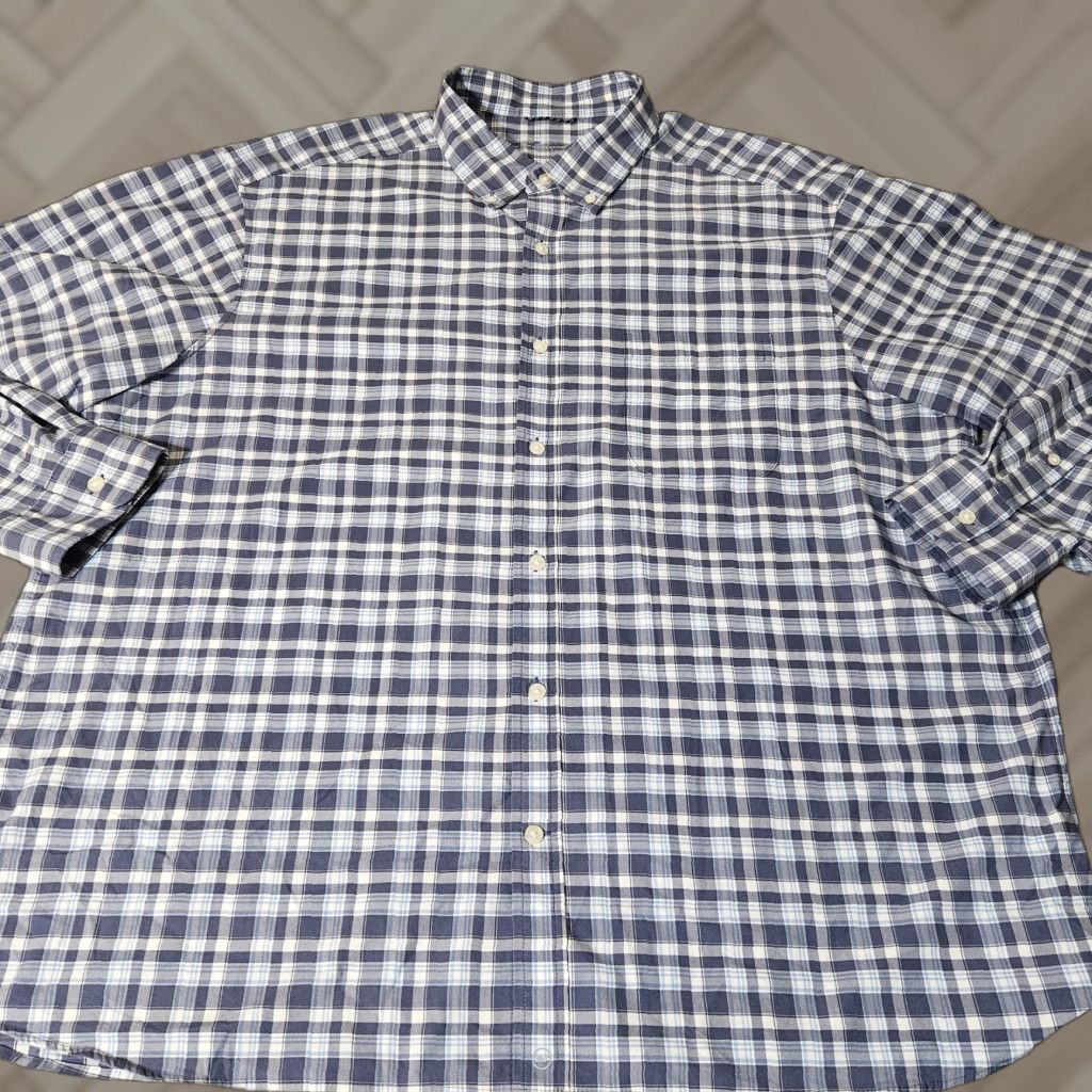 Vineyard Vines Vineyard Vines Shirt Men 2XL Blue Check Long Sleeve Stretch Button-Up On the Go Performance Size US XXL / EU 58 / 5 - 1 Thumbnail
