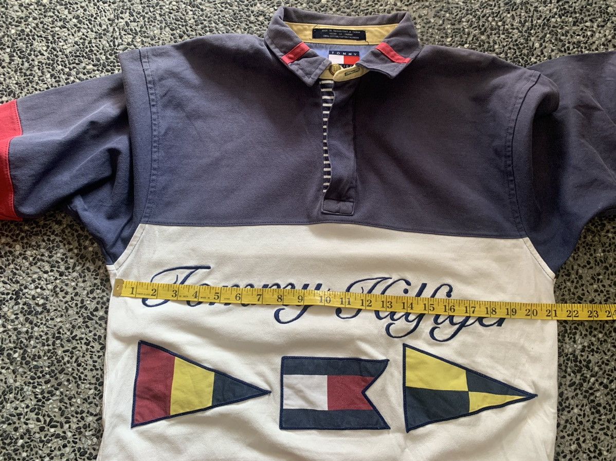 Tommy Hilfiger × Vintage Vintage Tommy Hilfiger Embroidery Long Sleeve Polo Shirt Size US M / EU 48-50 / 2 - 9 Thumbnail