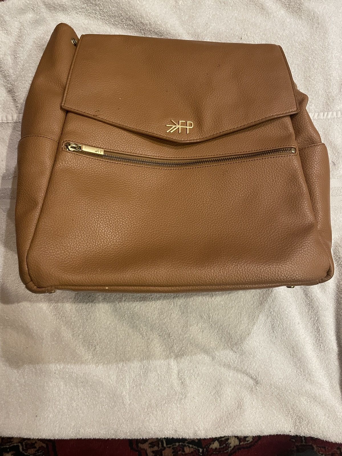 Leather Pebbled Leather Bag Tan/Butterscotch Size ONE SIZE - 1 Thumbnail