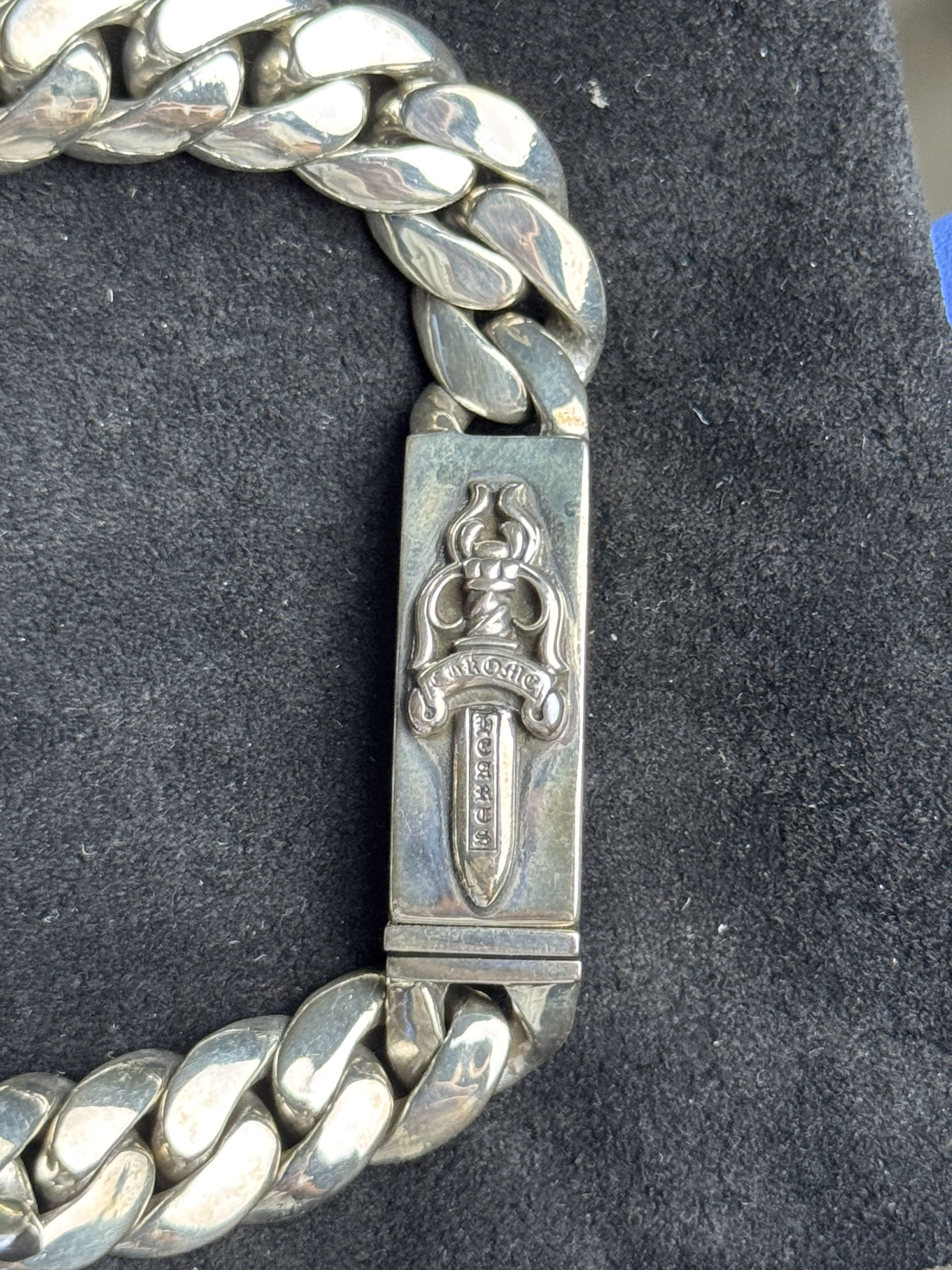 Chrome Hearts Chrome Hearts Small Dagger ID Bracelet 7in .925 Silver Size ONE SIZE - 19 Thumbnail