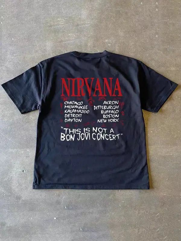 Vintage Sayaka x Rena Black Loose Letter Print Short Sleeve T Shirt Size US L / EU 52-54 / 3 - 5 Thumbnail