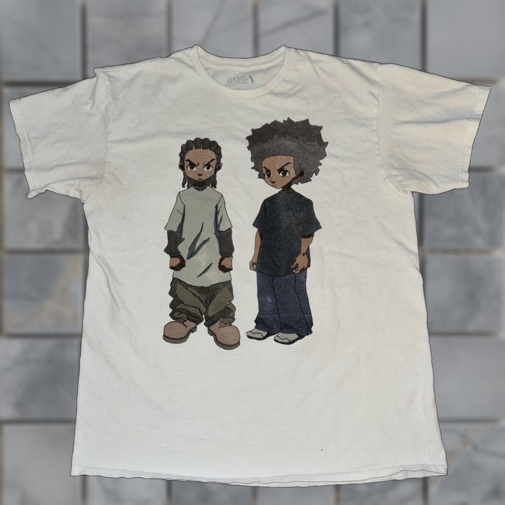 Vintage VINTAGE The Boondocks T-Shirt White L Mens 20x26 Size US L / EU 52-54 / 3 - 1 Thumbnail