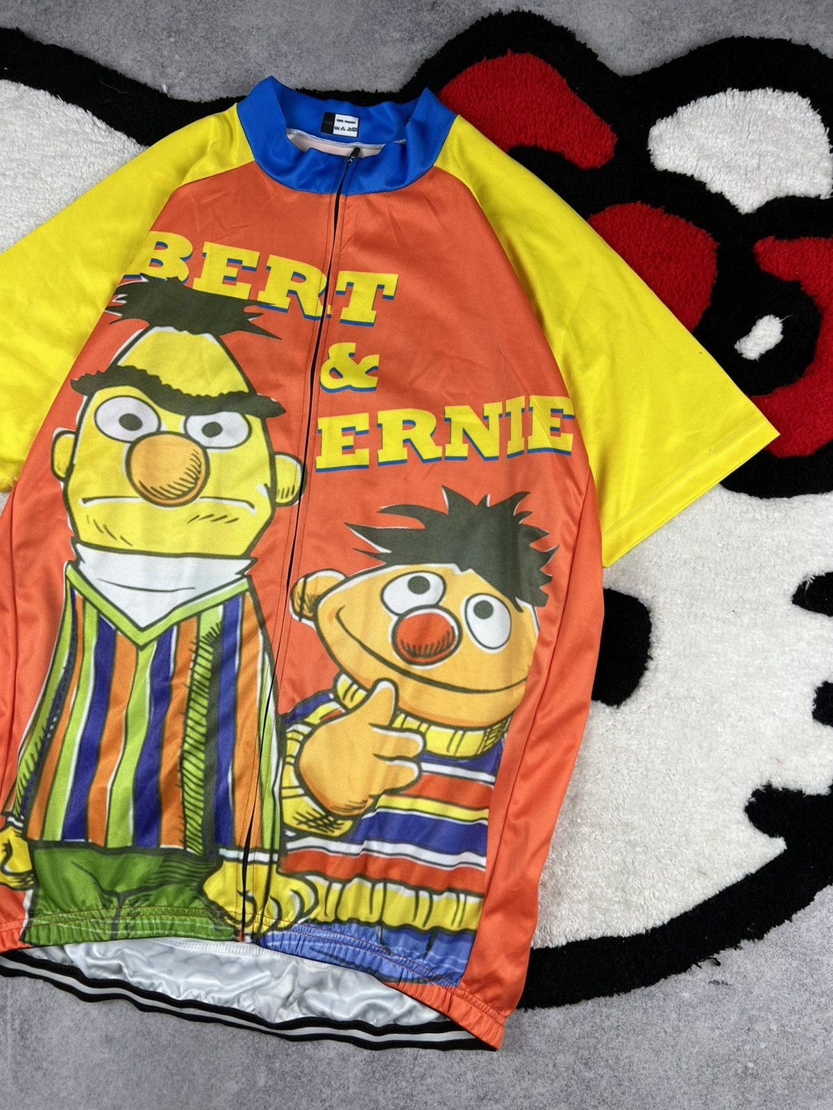 Vintage Retro Vintage Bert Ernie Cycling Jersey Size US XXL / EU 58 / 5 - 3 Thumbnail