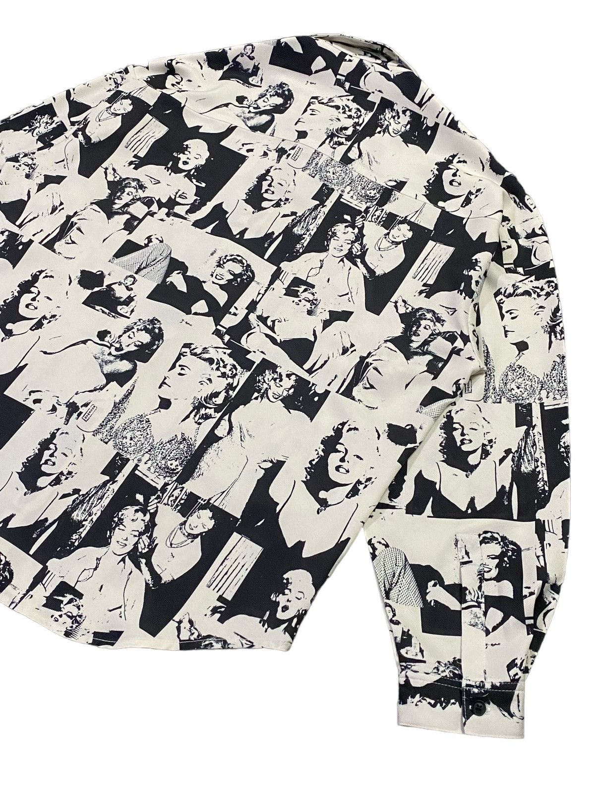 Japanese Brand Marilyn Monroe Fullprint Photo Callage Graphic Long Sleeve Size US M / EU 48-50 / 2 - 22 Thumbnail