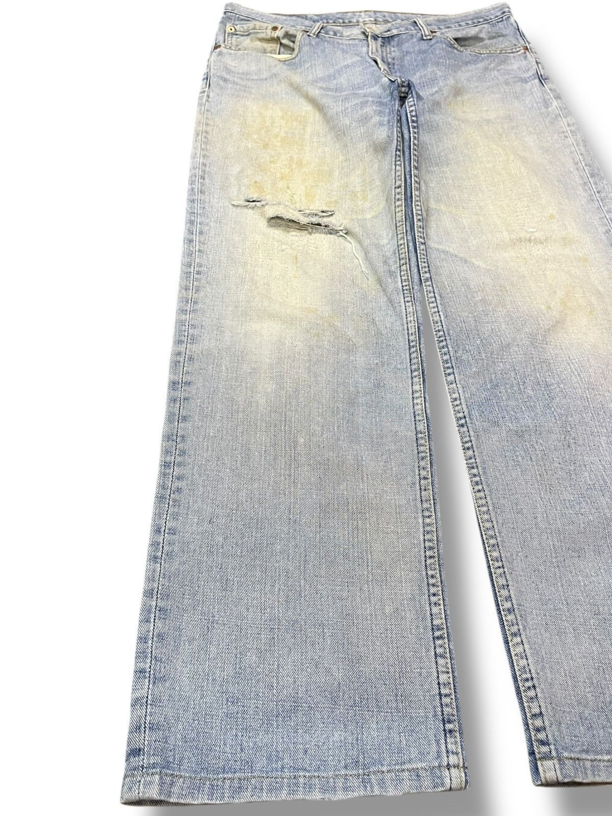 LVC × Levi's × Levi's Vintage Clothing Vintage Levi’s 533 Baggy Distressed Denim Size US 35 - 3 Thumbnail