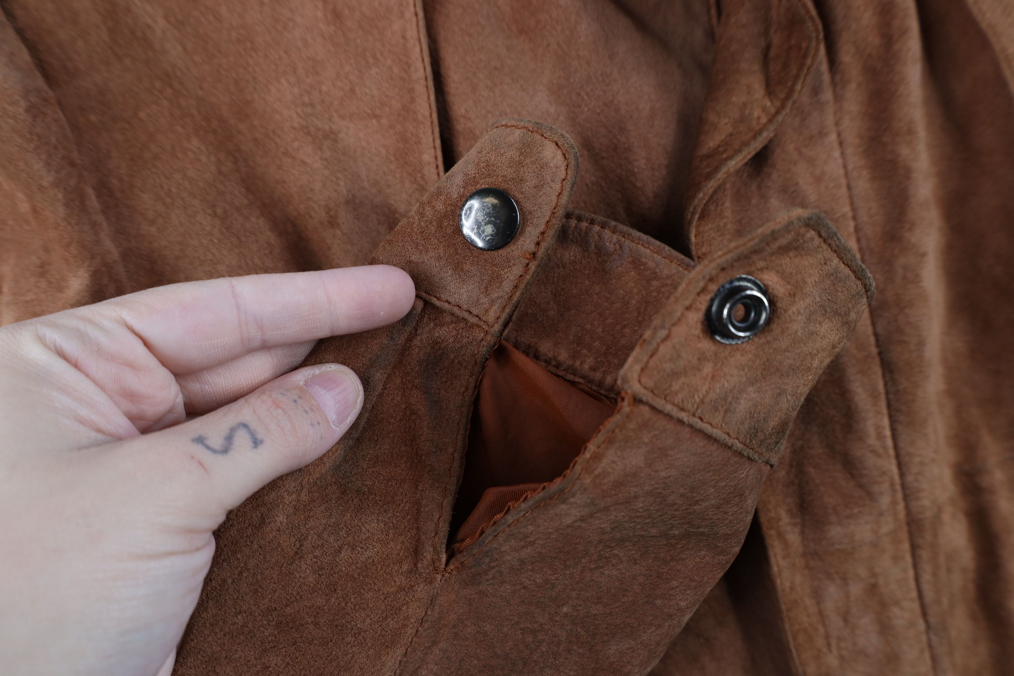Vintage Vintage 70s Streetwear Suede Leather Full Zip Bomber Jacket Size US XXL / EU 58 / 5 - 7 Thumbnail