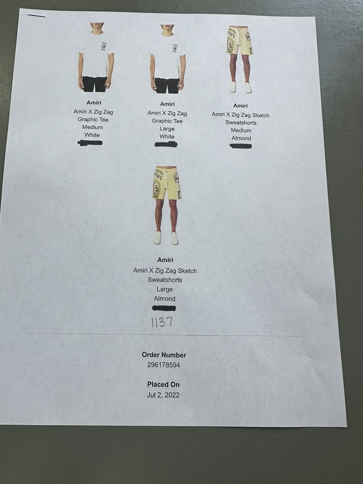 Amiri Amiri Zig Zag Sketch Sweatshorts Size L Size US 34 / EU 50 - 17 Thumbnail