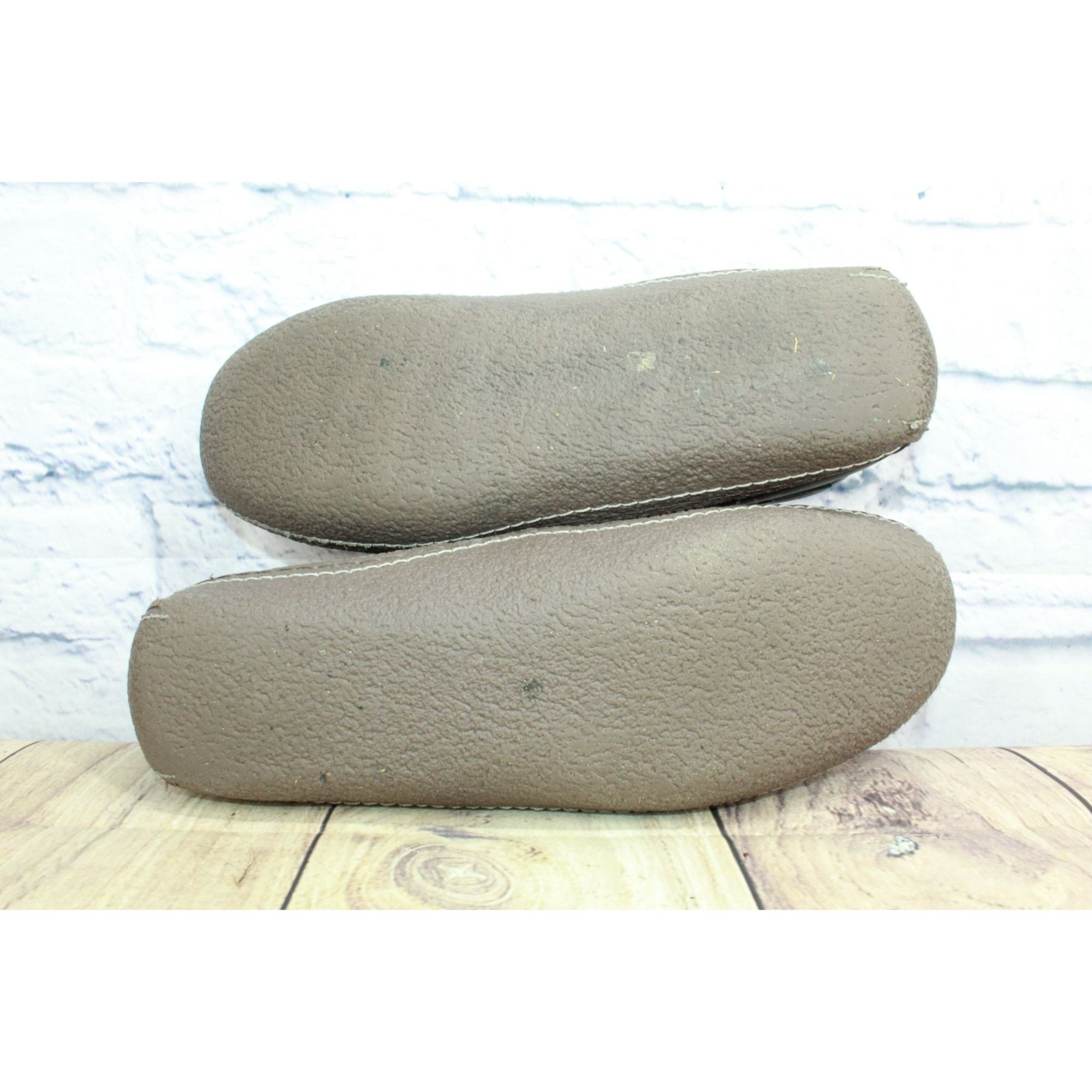 L.L. Bean × Leather LL Bean Leather Flannel Lined Handsewn Moccasin Slippers Size US 10 / EU 43 - 9 Thumbnail