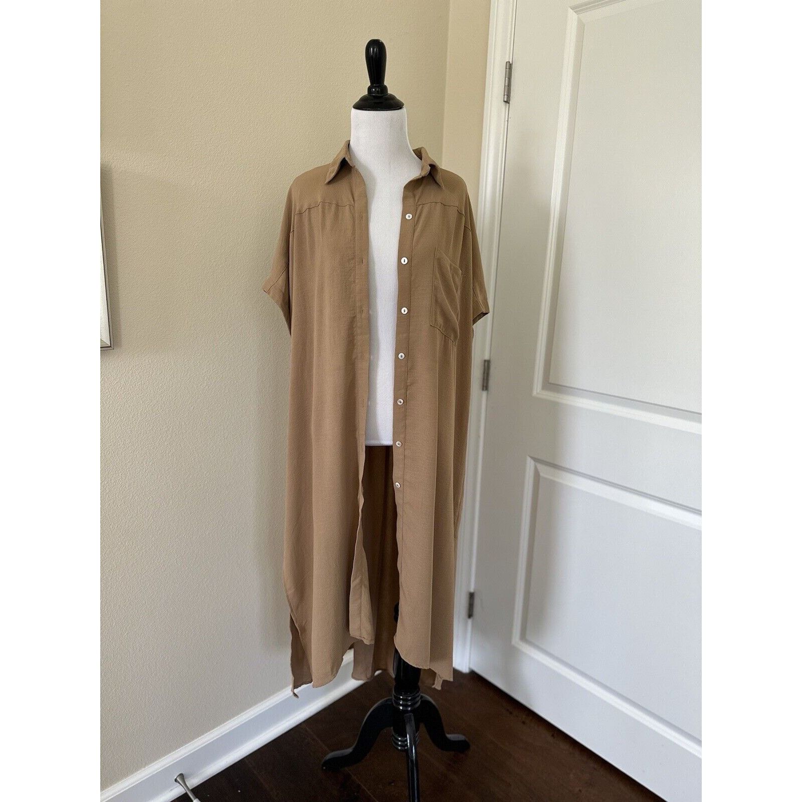 Other Button Down Beach Swim Shirt Dress Cover Up Oversized Size S Size S / US 4 / IT 40 - 11 Thumbnail