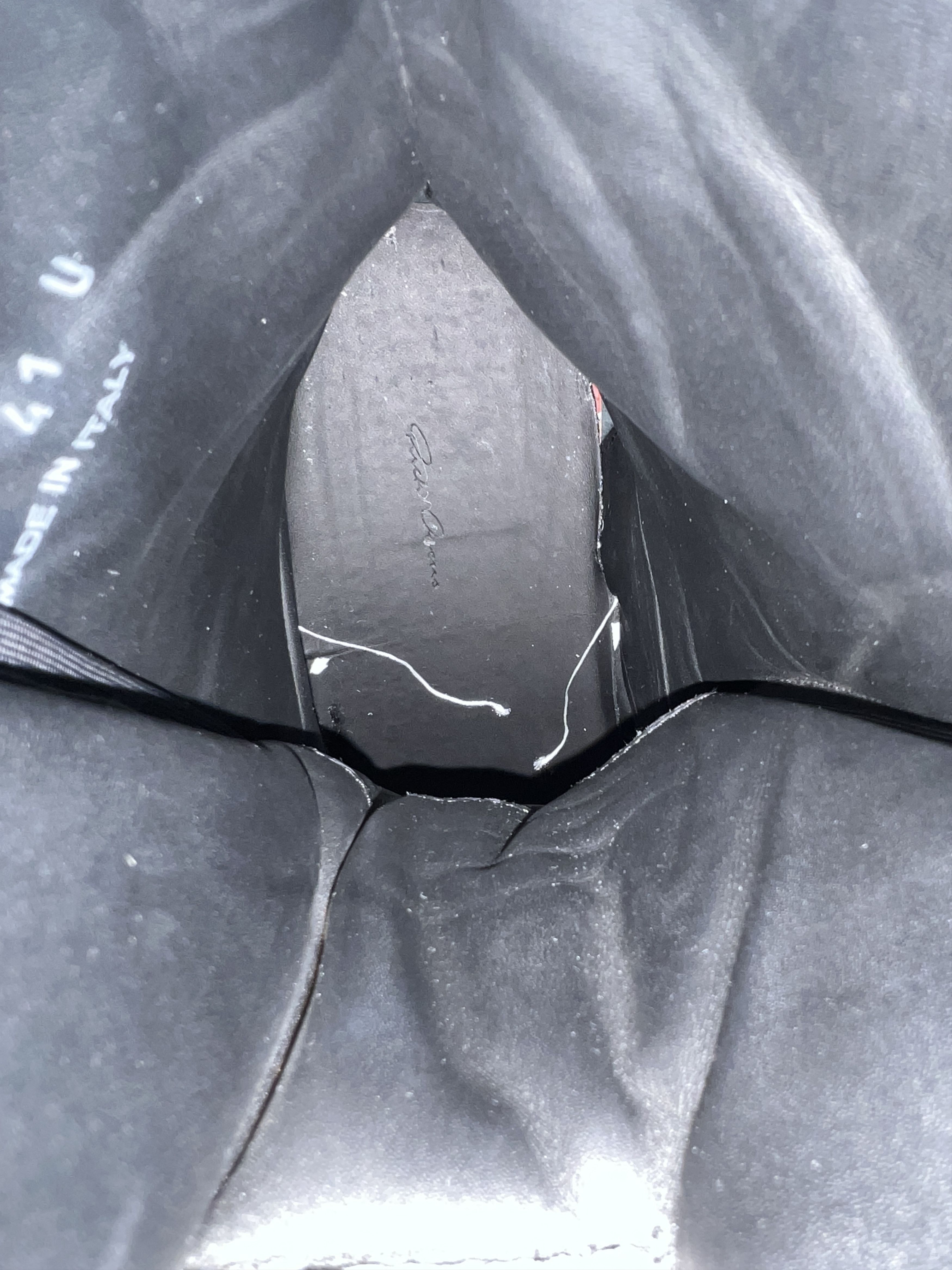 Rick Owens Rick Owens Porterville MegaBumper Geobasket Black Milk Size US 8 / EU 41 - 15 Thumbnail