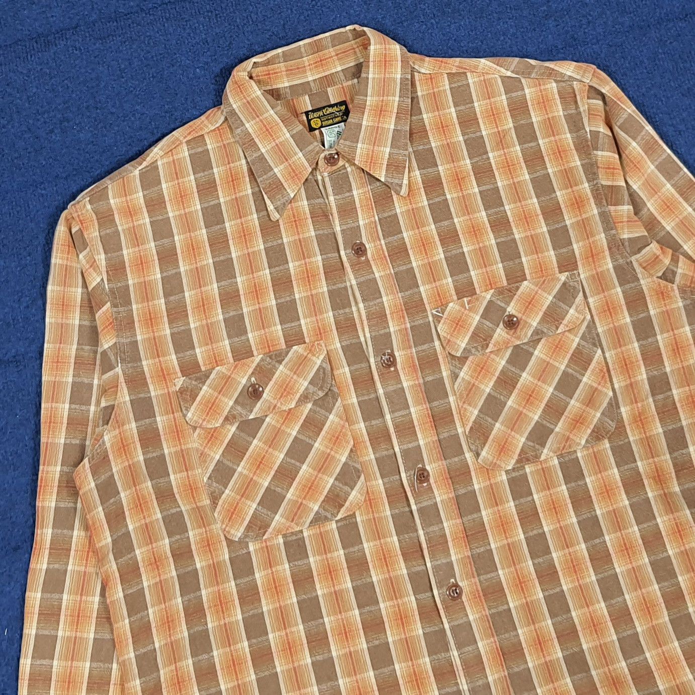 Sugar Cane Vintage Sugar Cane Japan Flannel Button Up Shirt C294N42 Size US M / EU 48-50 / 2 - 2 Thumbnail