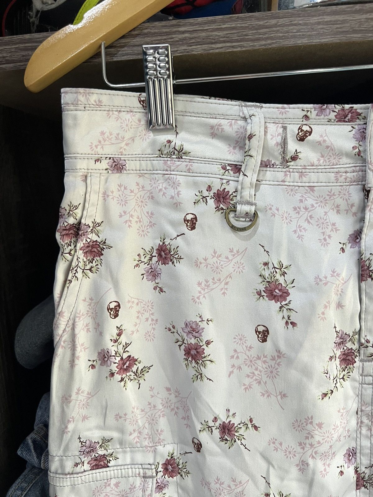 Hysteric Glamour 🔥Rare Fullprint Floral Skulls Hysteric Glamour Cargo Skirt Size 31" - 4 Thumbnail