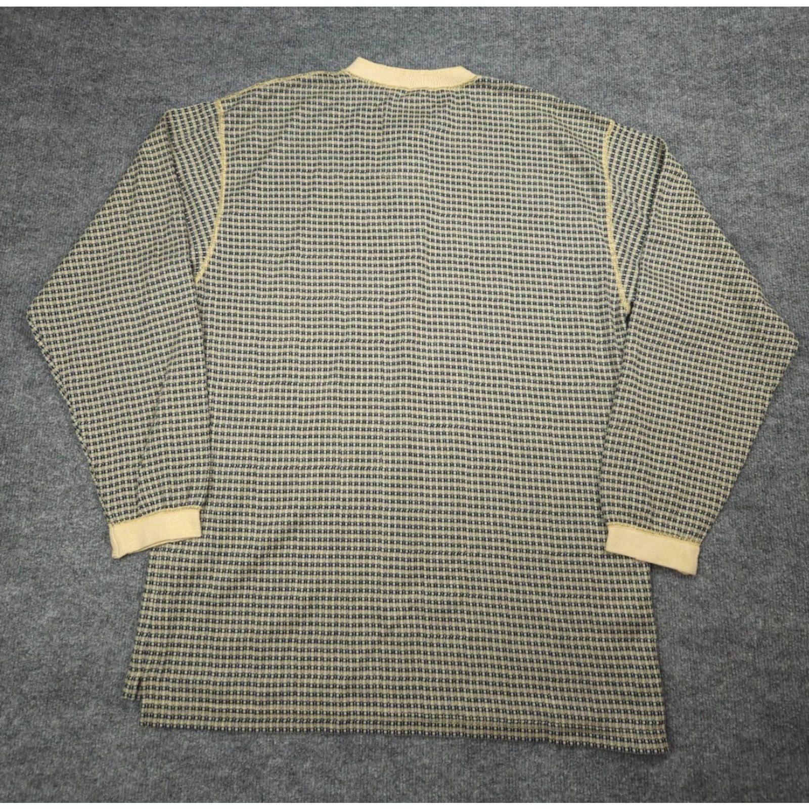 The Territory Ahead VINTAGE The Territory Ahead Henley Shirt Medium Waffle Knit Long Sleeve Button-Up Made USA Mens Size US M / EU 48-50 / 2 - 4 Thumbnail