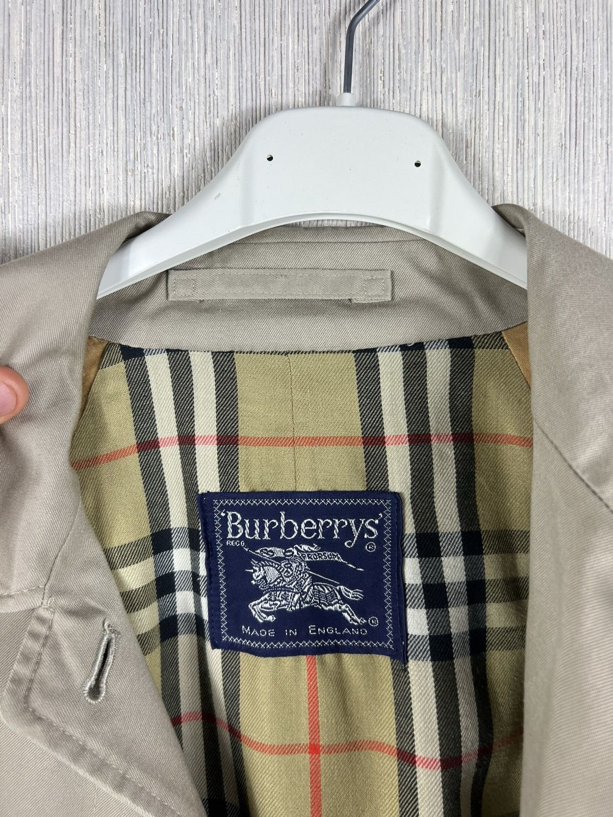 Burberry Vintage Burberrys London long trench coat parka nova checked Size US L / EU 52-54 / 3 - 24 Thumbnail