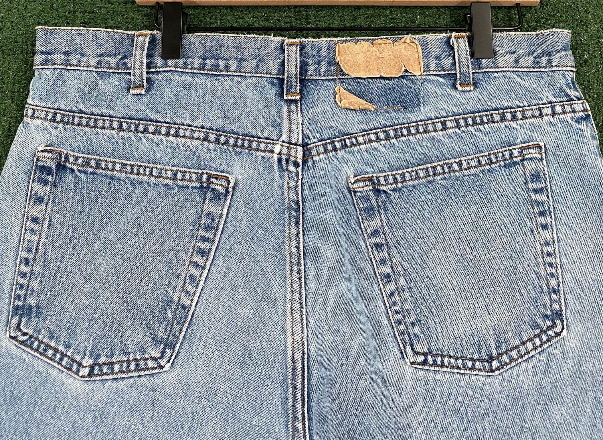 Vintage 90’s Light Wash Denim Jean Shorts Jorts Men’s Size 34 Size US 34 / EU 50 - 5 Thumbnail