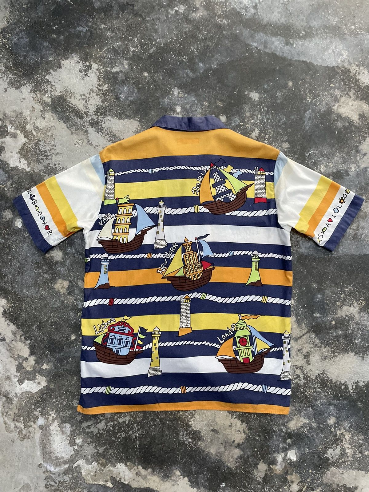 Jean Charles De Castelbajac 🔥RARE🔥 Vintage JC de Castlebajac OVP Art Button up Shirt Size US M / EU 48-50 / 2 - 5 Thumbnail