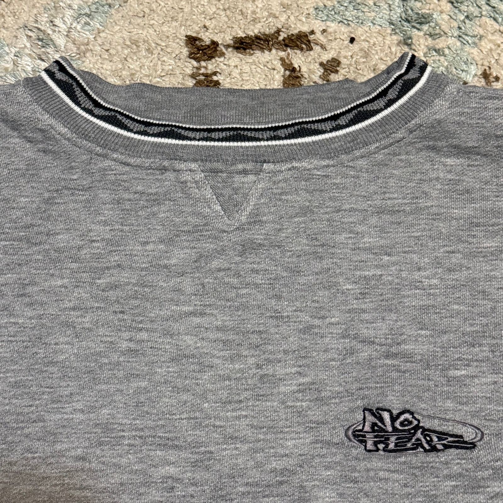 No Fear × Vintage Vintage No Fear Boxy Oversized Sweatshirt Size XL Gray 90s Size US XL / EU 56 / 4 - 1 Thumbnail