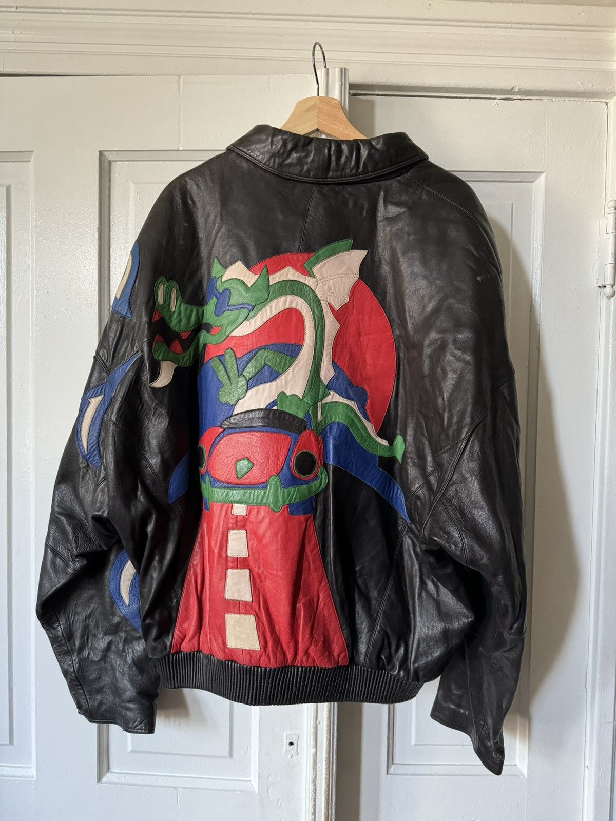 Marc Buchanan Dragon Leather Jacket