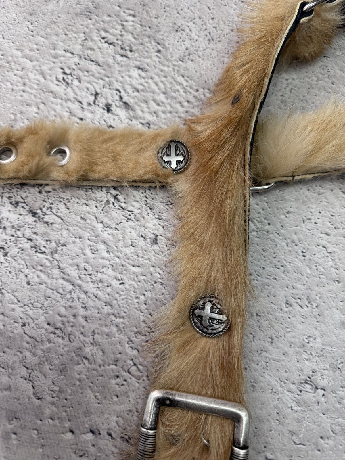 Hysteric Glamour × If Six Was Nine SALE💣💣AVANT-GARDE GOTHIC LEATHER fur BELT RICK OWENS STYLE Size ONE SIZE - 8 Thumbnail