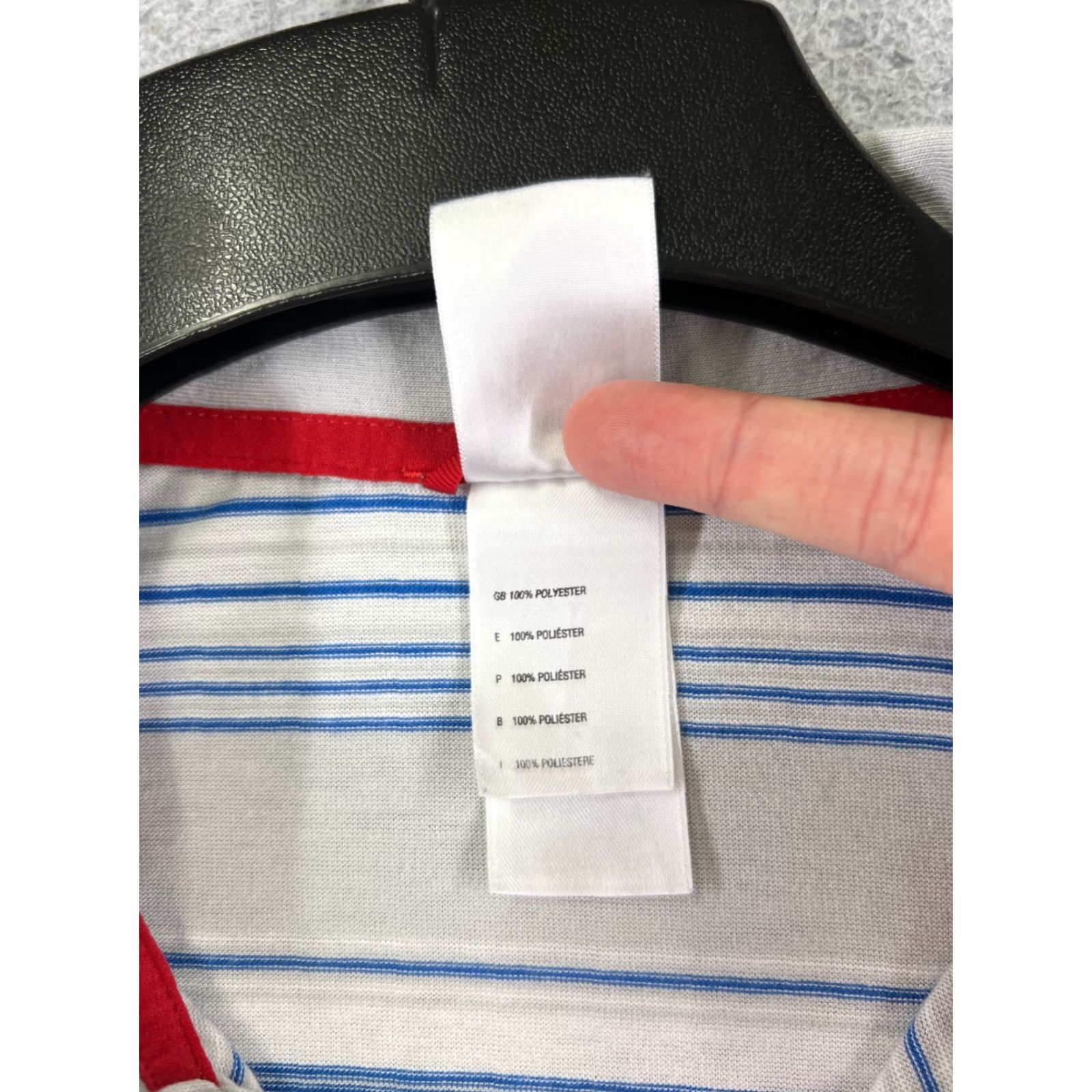 The North Face The North Face Polo Shirt Men XL Gray Stripe 100% Cotton Short Sleeve Golf Casual Size US XL / EU 56 / 4 - 7 Thumbnail