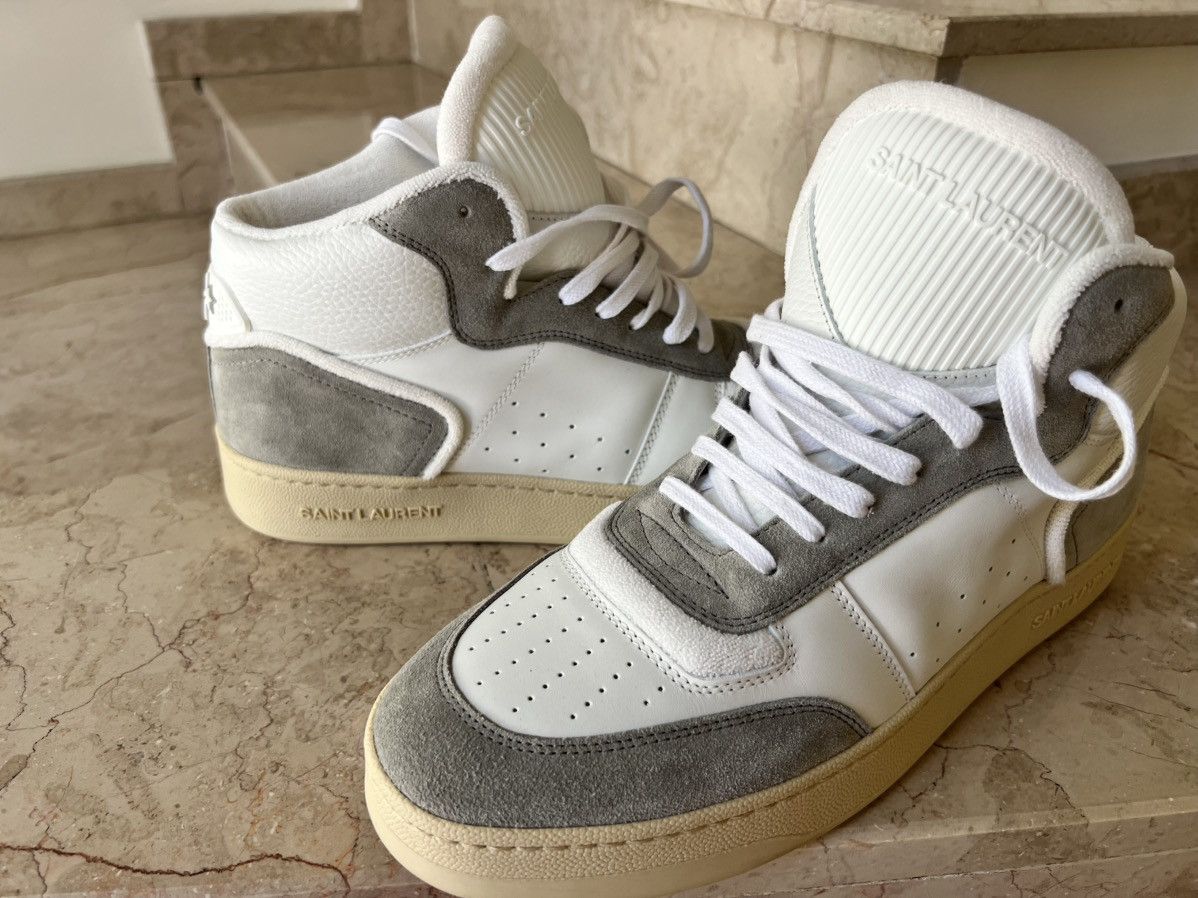 Saint Laurent Paris New Saint Laurent SL80 high top men sneakers IT43/US 10/UK 9 Size US 10 / EU 43 - 13 Thumbnail