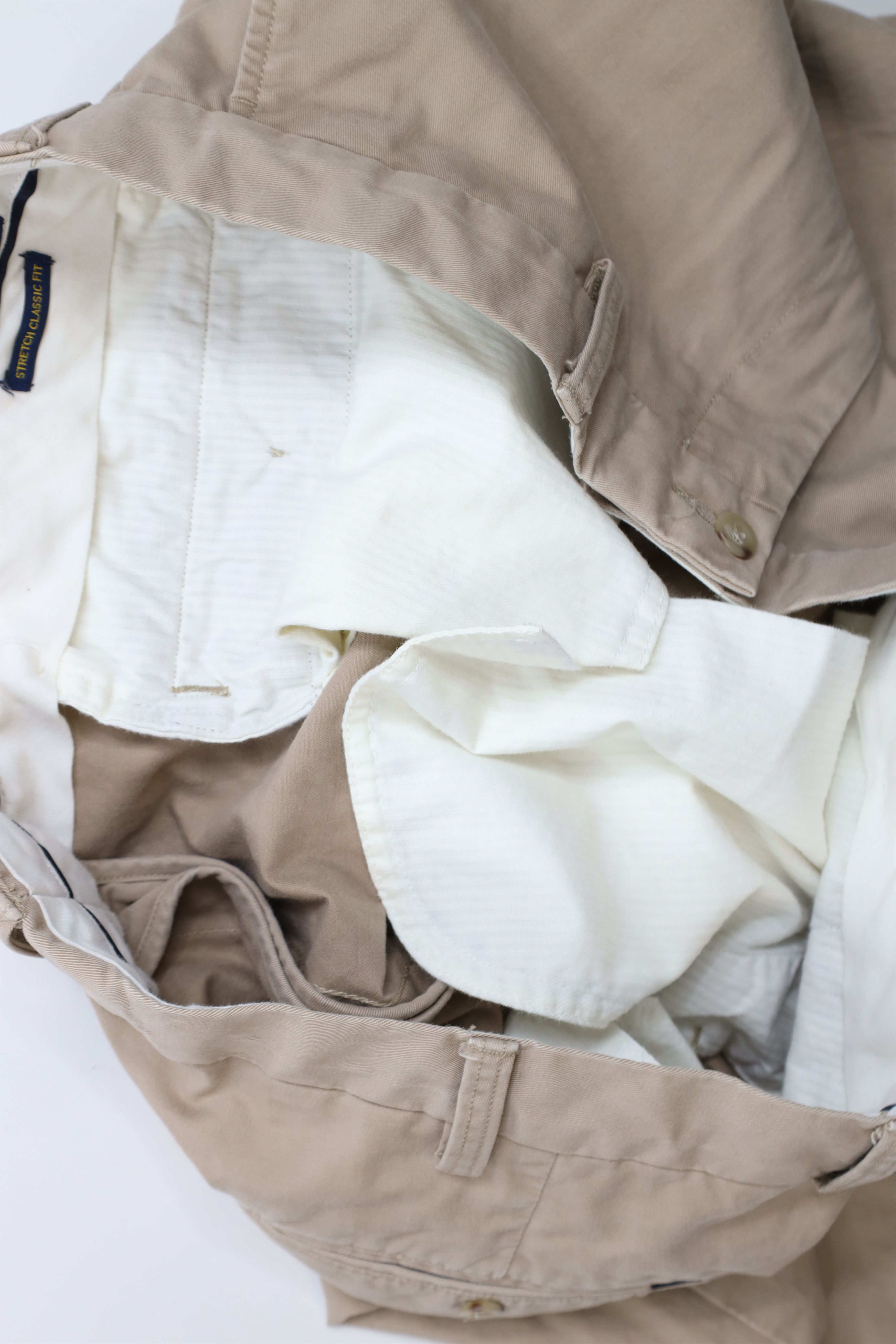 Ralph Lauren × Vintage Vintage Ralph Lauren Wide Leg Chino Pants Trousers Beige Size US 36 / EU 52 - 8 Thumbnail
