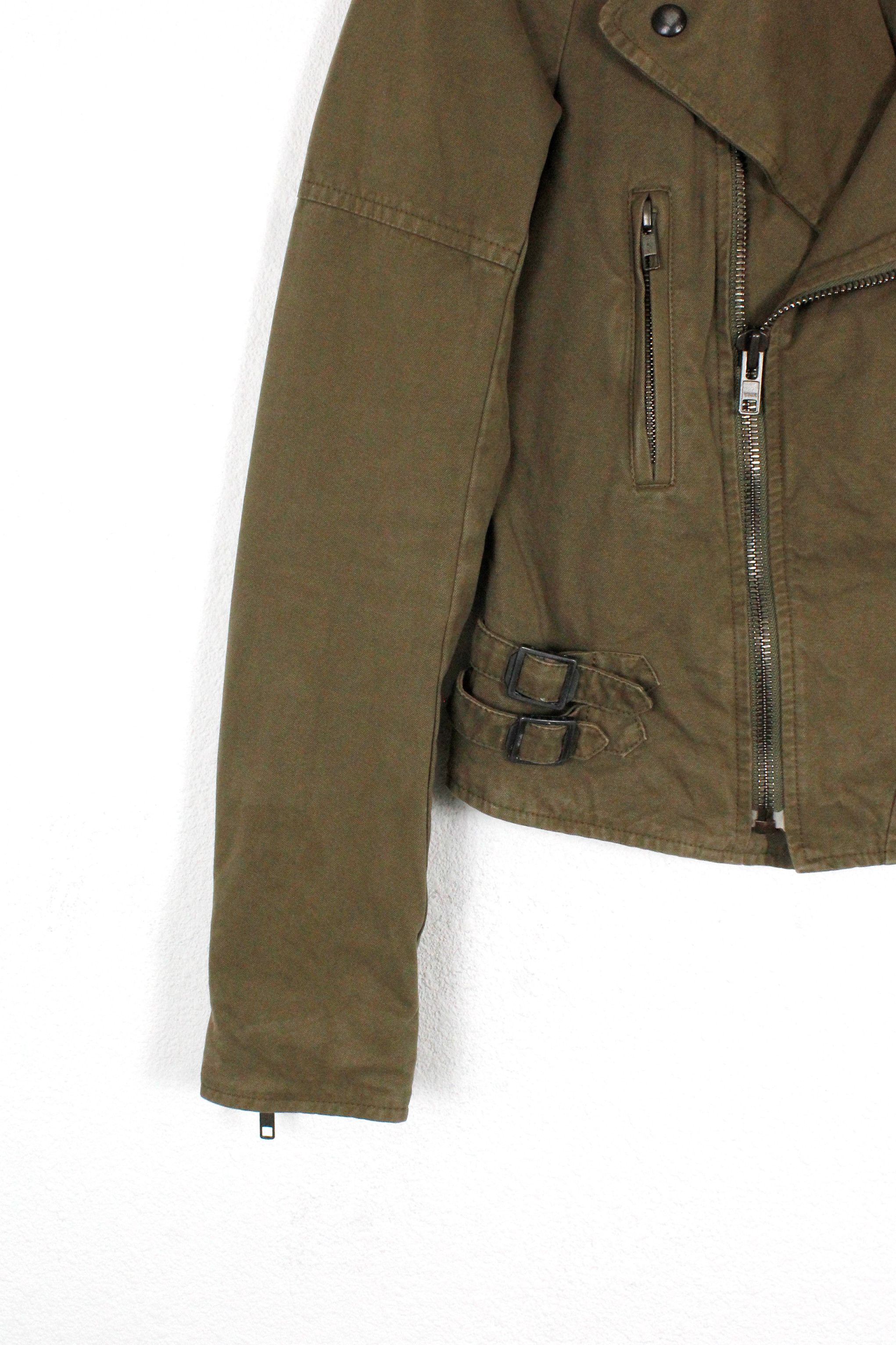 Joseph Joseph Perfeto Washed Cotton Moto Biker Jacket 36 Size M / US 6-8 / IT 42-44 - 3 Thumbnail