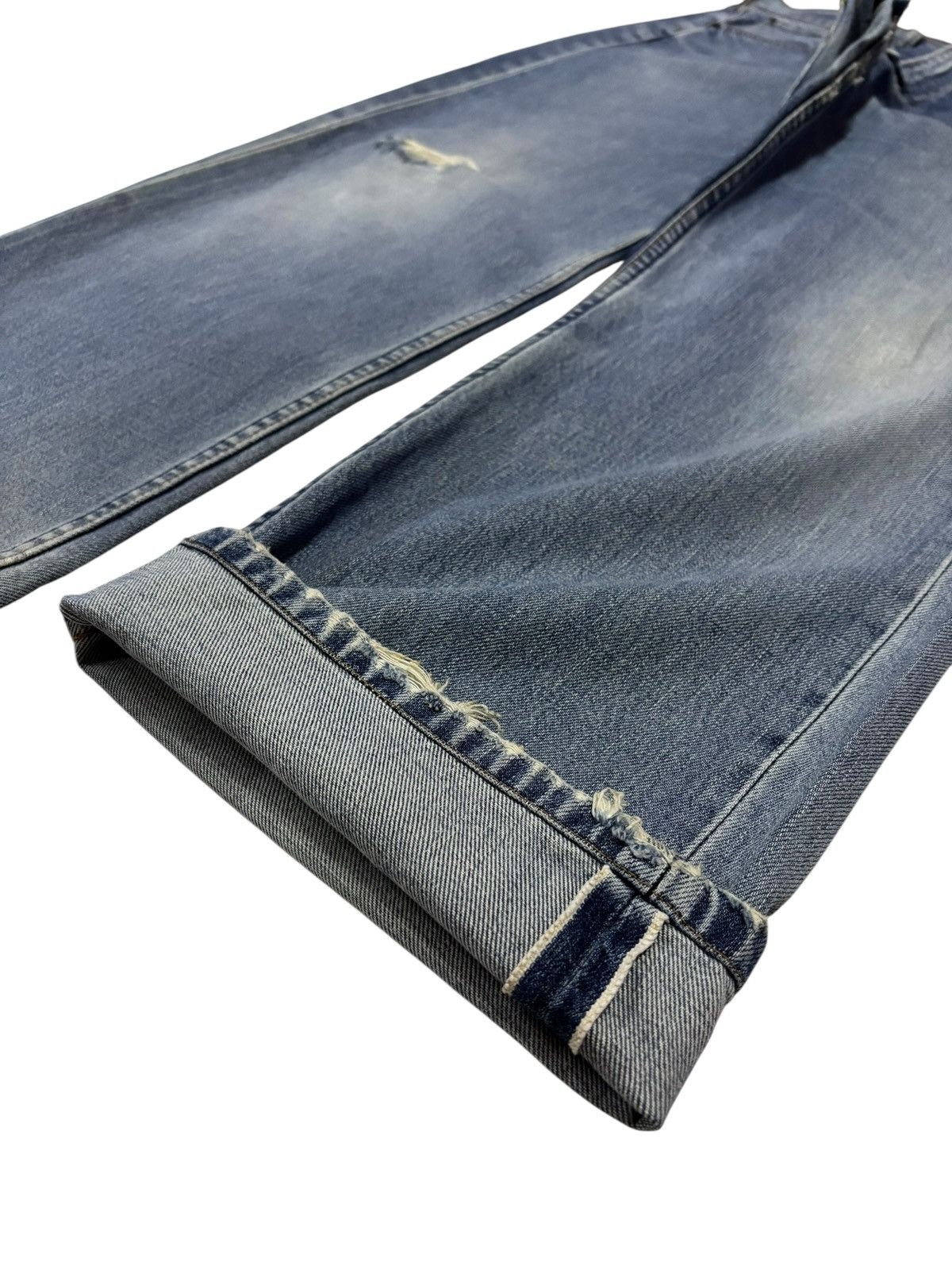 Levi's Vtg 90s Levis 503 Japan Selvedge Distressed Jeans Size US 30 / EU 46 - 4 Thumbnail