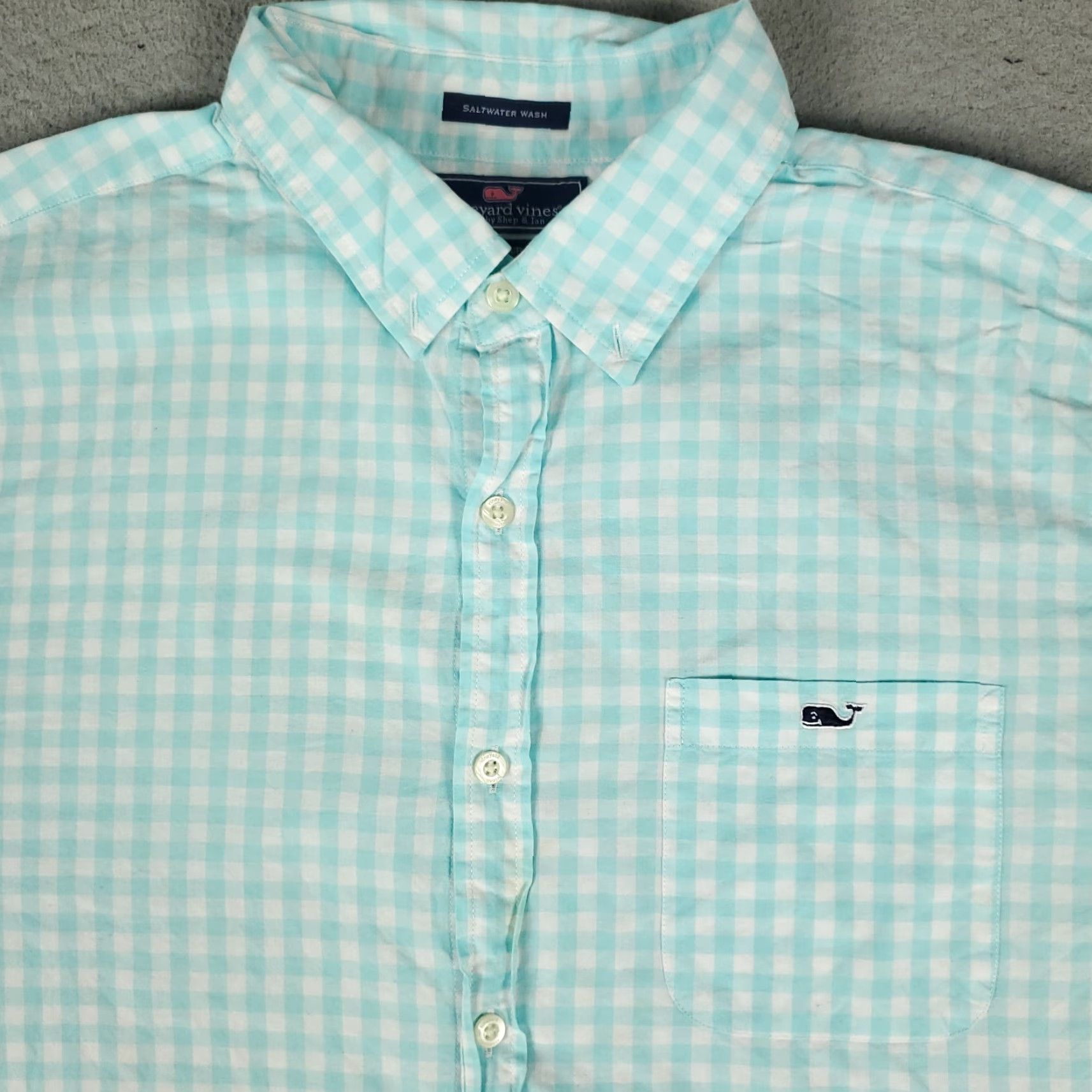 Vineyard Vines VINEYARD VINES Shirt Mens L Blue Check Slim Fit Button Up Long Sleeve Size US L / EU 52-54 / 3 - 2 Thumbnail