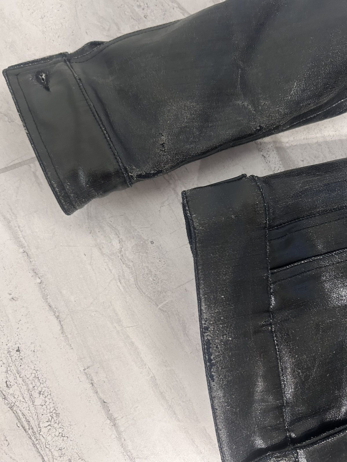 Rick Owens Rick Owens SAMPLE Heavy Wax Trucker Jacket Size US S / EU 44-46 / 1 - 10 Thumbnail