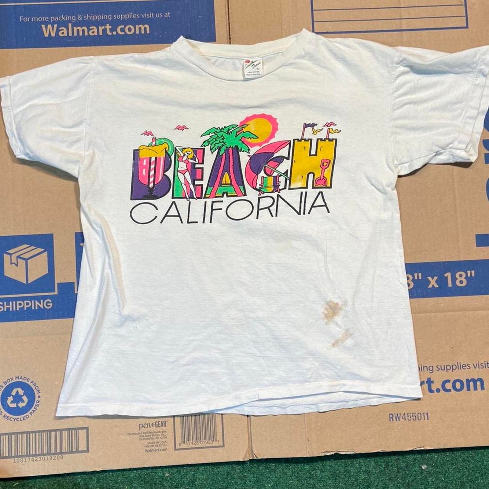 Jerzees 90s bikini california beach tee Size US XL / EU 56 / 4 - 2 Thumbnail
