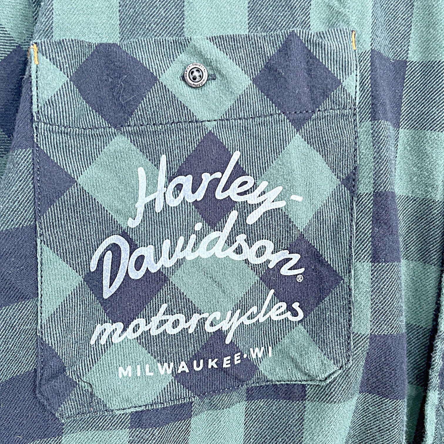 Harley Davidson Harley Davidson Short Sleeve Plaid Flannel Shirt Mens 3XL Size US XXL / EU 58 / 5 - 3 Thumbnail