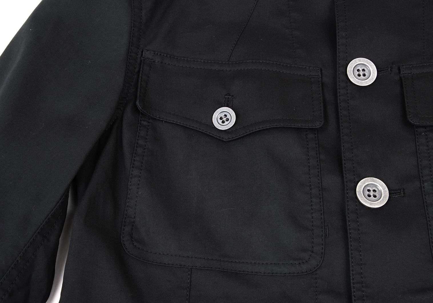 Jean Paul Gaultier Cotton Military Jacket in Black Size 46 Size US S / EU 44-46 / 1 - 9 Thumbnail