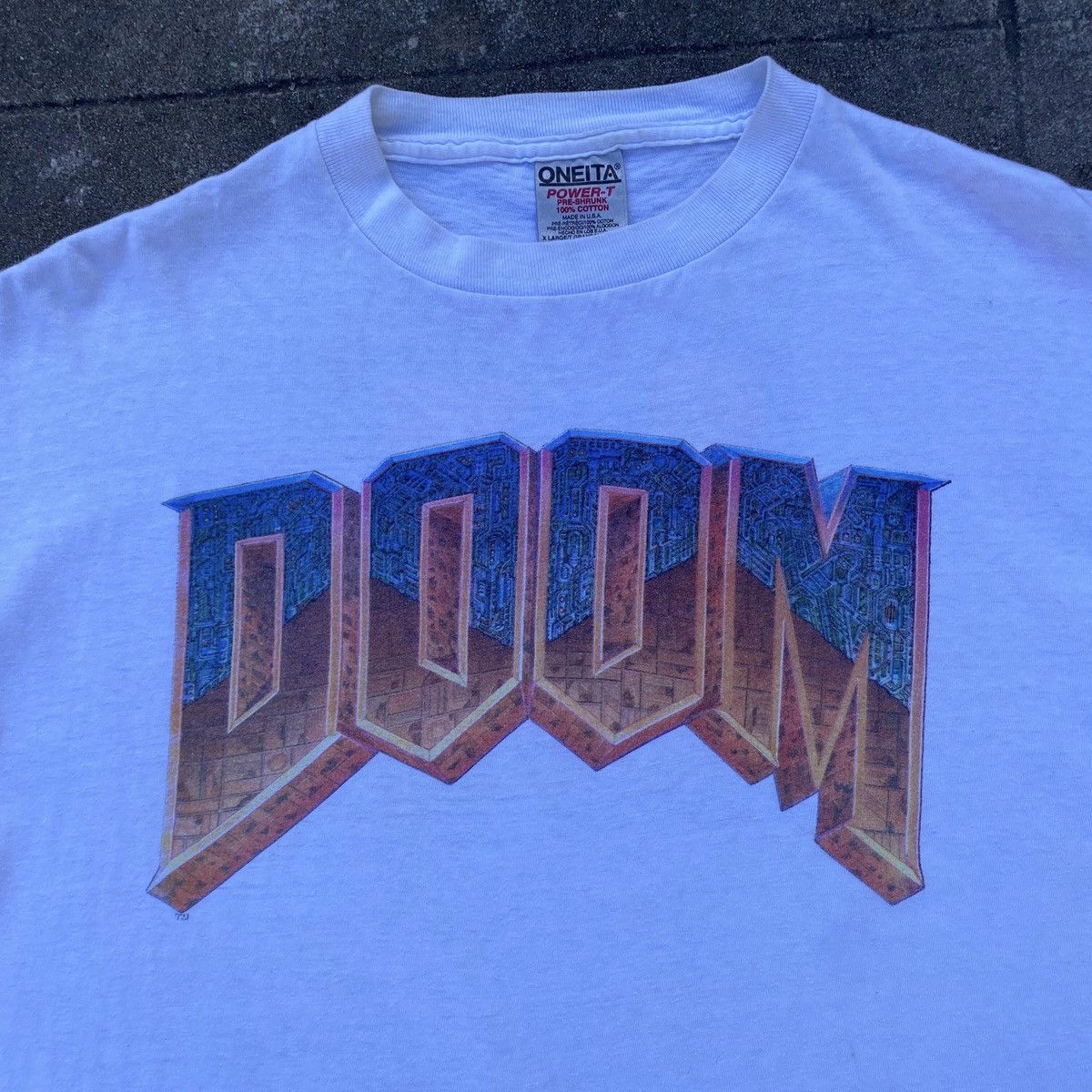 Vintage Vintage 1993 DOOM Id Software T-Shirt Size US XL / EU 56 / 4 - 2 Thumbnail