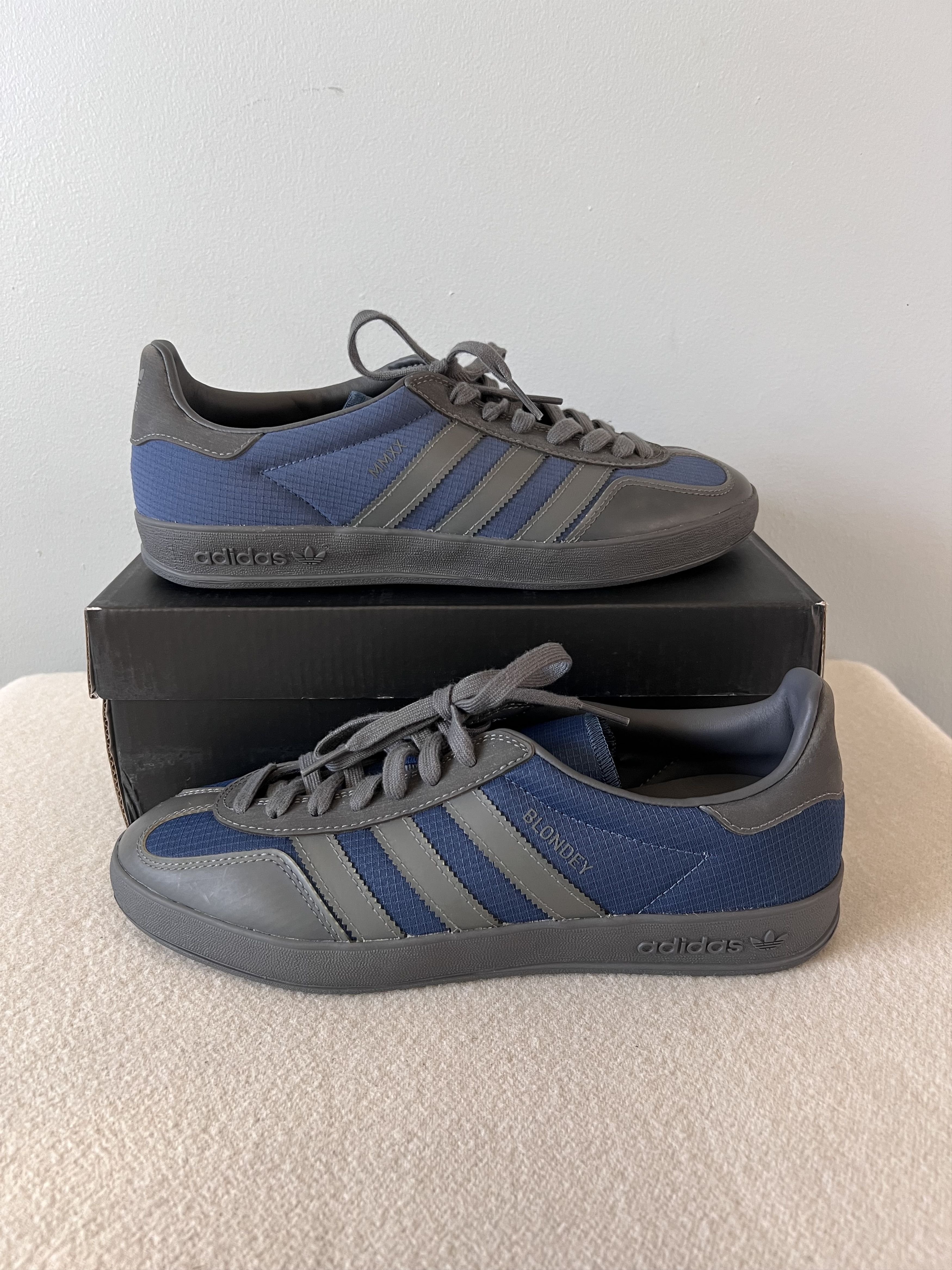 Adidas × Thames MMXX. SAMPLE Adidas Bloney Gazelle in Grey Blue Size US 9 / EU 42 - 2 Thumbnail