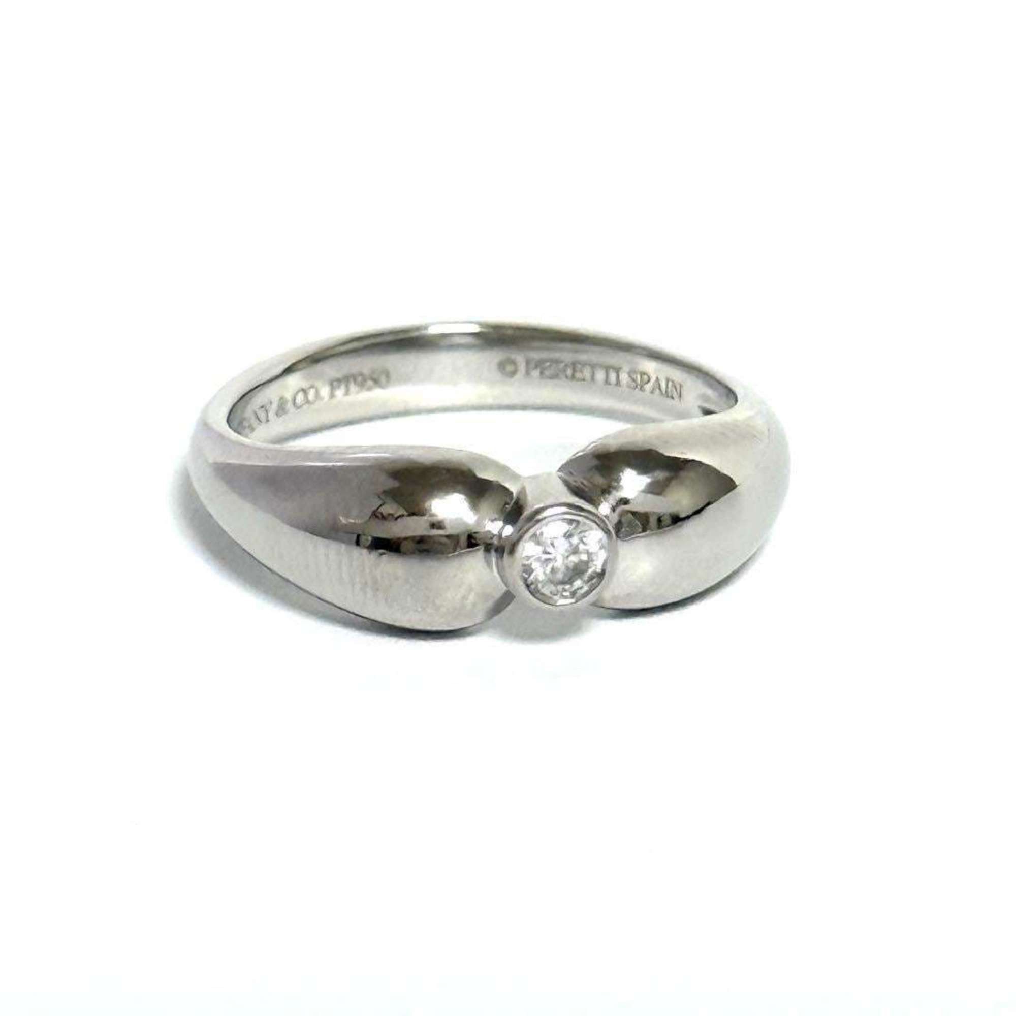 Tiffany double teardrop ring platinum diamond