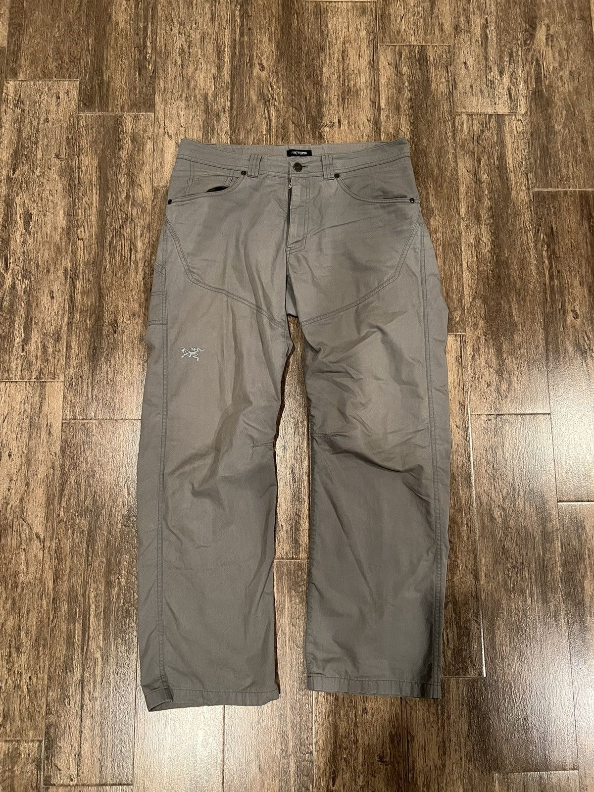 image of Arcteryx Double Knee Pants in Grey, Men's (Size 32)