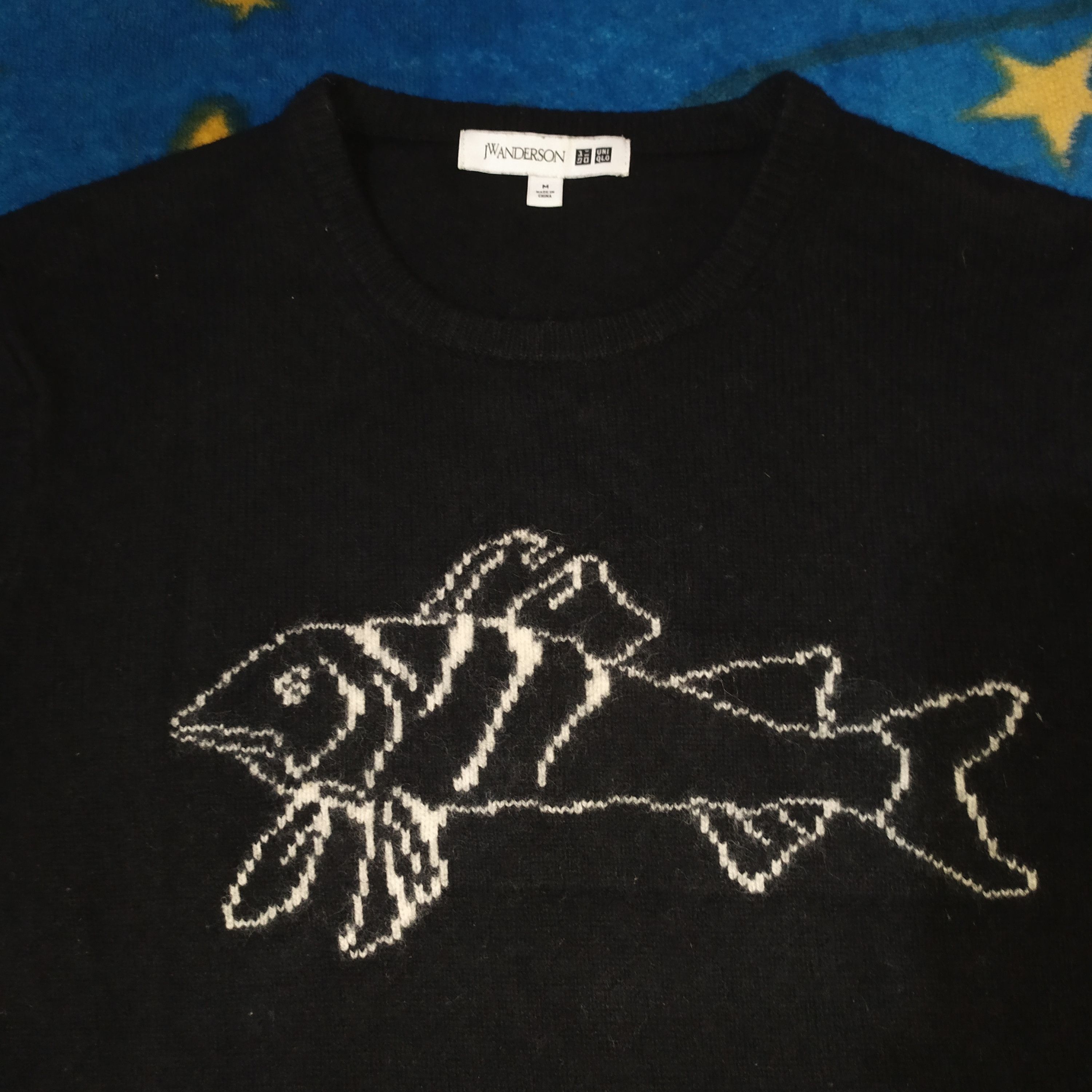 Designer × JW Anderson × Japanese Brand Uniqlo JW Anderson Intarsia Fish Sweater Wool S/S 17 Size M / US 6-8 / IT 42-44 - 4 Thumbnail