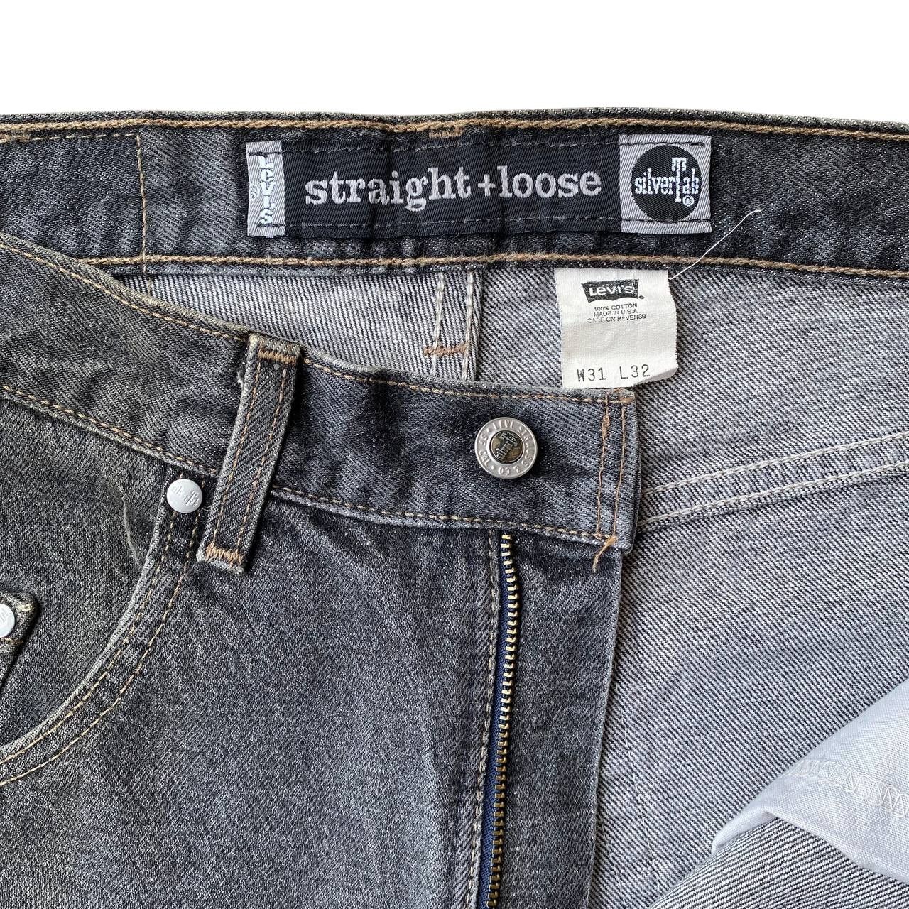 Levi's Vintage Clothing VINTAGE LEVIS 99 SILVERTAB BAGGY LOOSE FADED BLACK DENIM Size US 31 - 11 Thumbnail