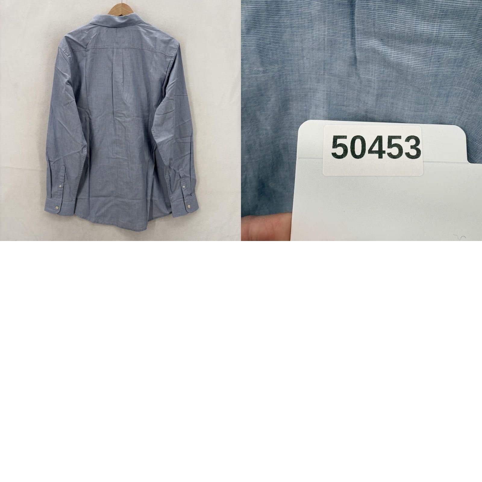 Dockers Dockers Dress Shirt Mens Large Blue Gingham Classic Fit Stain Defender Preppy Size 42R - 10 Thumbnail