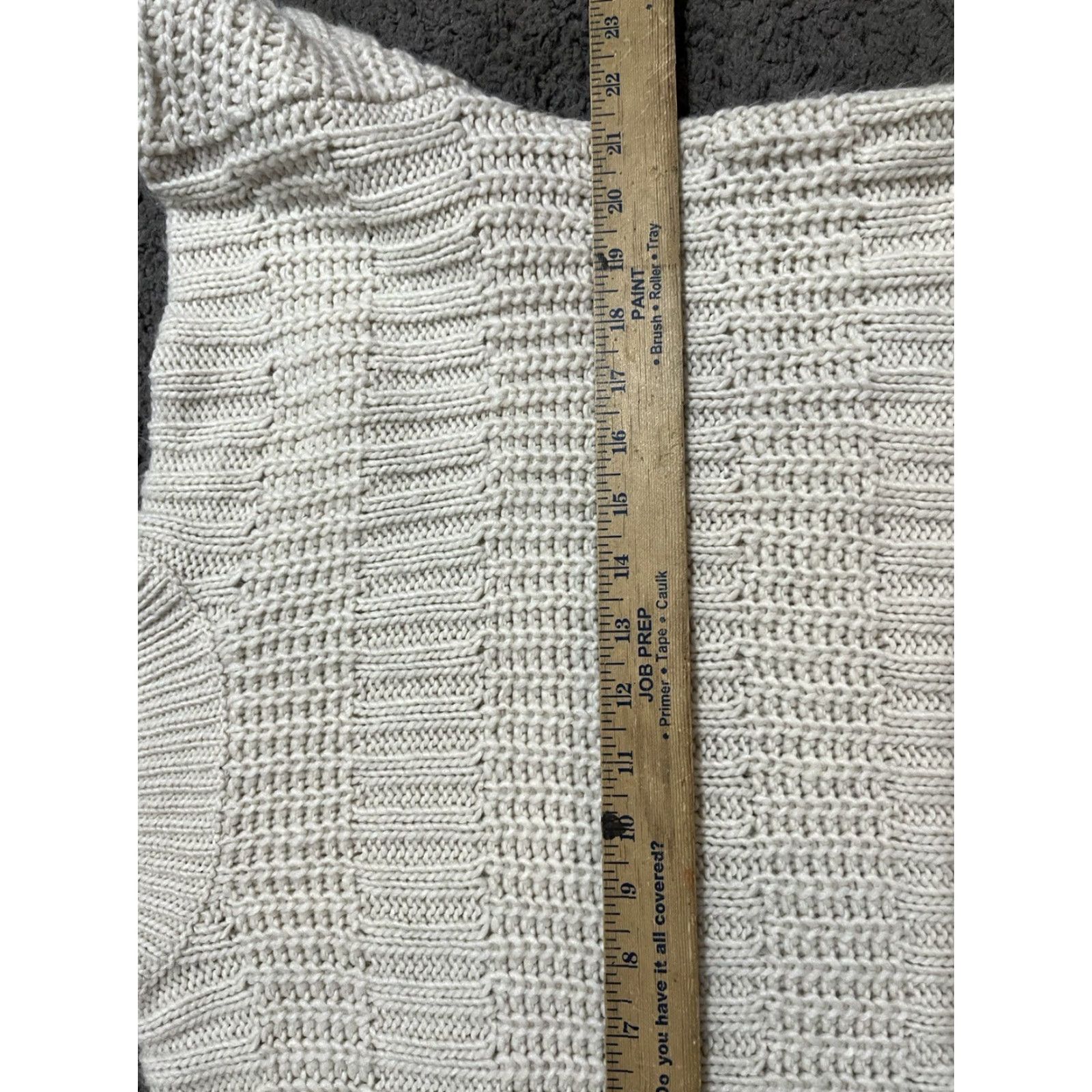 Aeropostale Aeropostale Womens Sweater L Ivory Turtleneck Knit Long Sleeve Winter Size L / US 10 / IT 46 - 4 Thumbnail