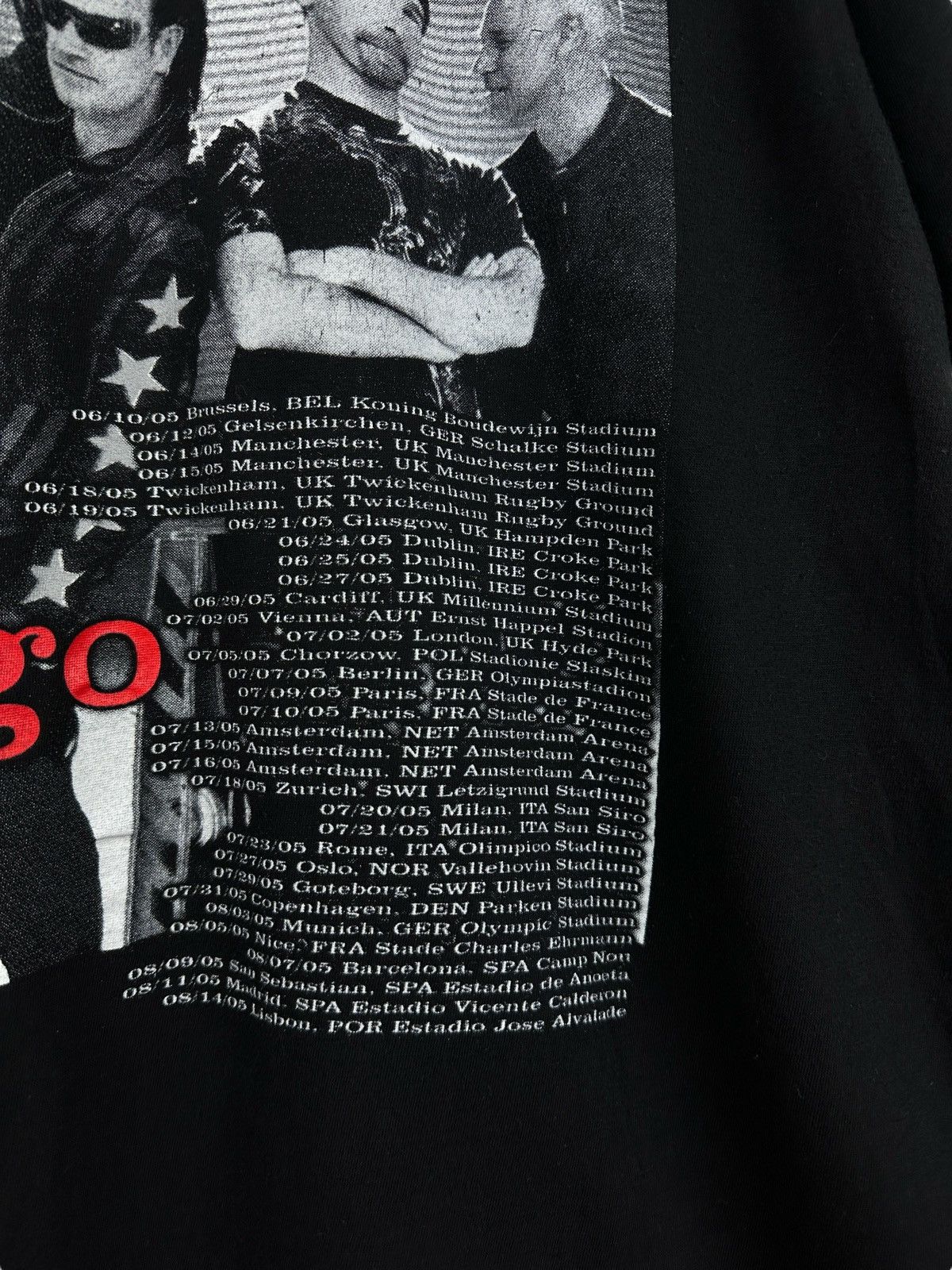 Band Tees × Vintage Vintage 2005 U2 Vertigo Tour T-Shirt Rock Band Double Sided Size US XL / EU 56 / 4 - 5 Thumbnail